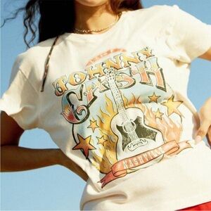 Daydreamer johnny cash live nashville short sleeve tee womens M